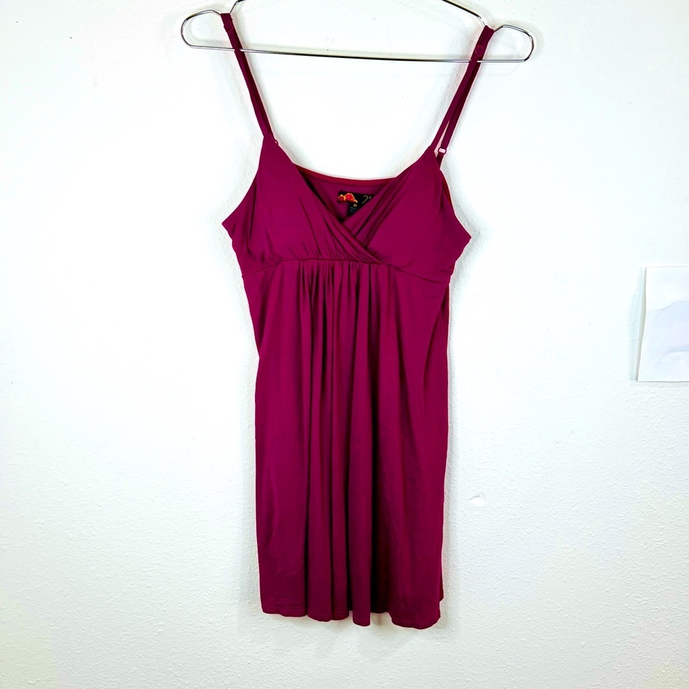 Forever 21 Pink Sleeveless Mini Dress Size Medium | Stretchy Casual Summer Fit